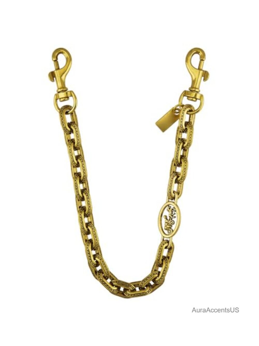 Vintage Gold Bag Charm Extender Chain Purse Accessory for Totes